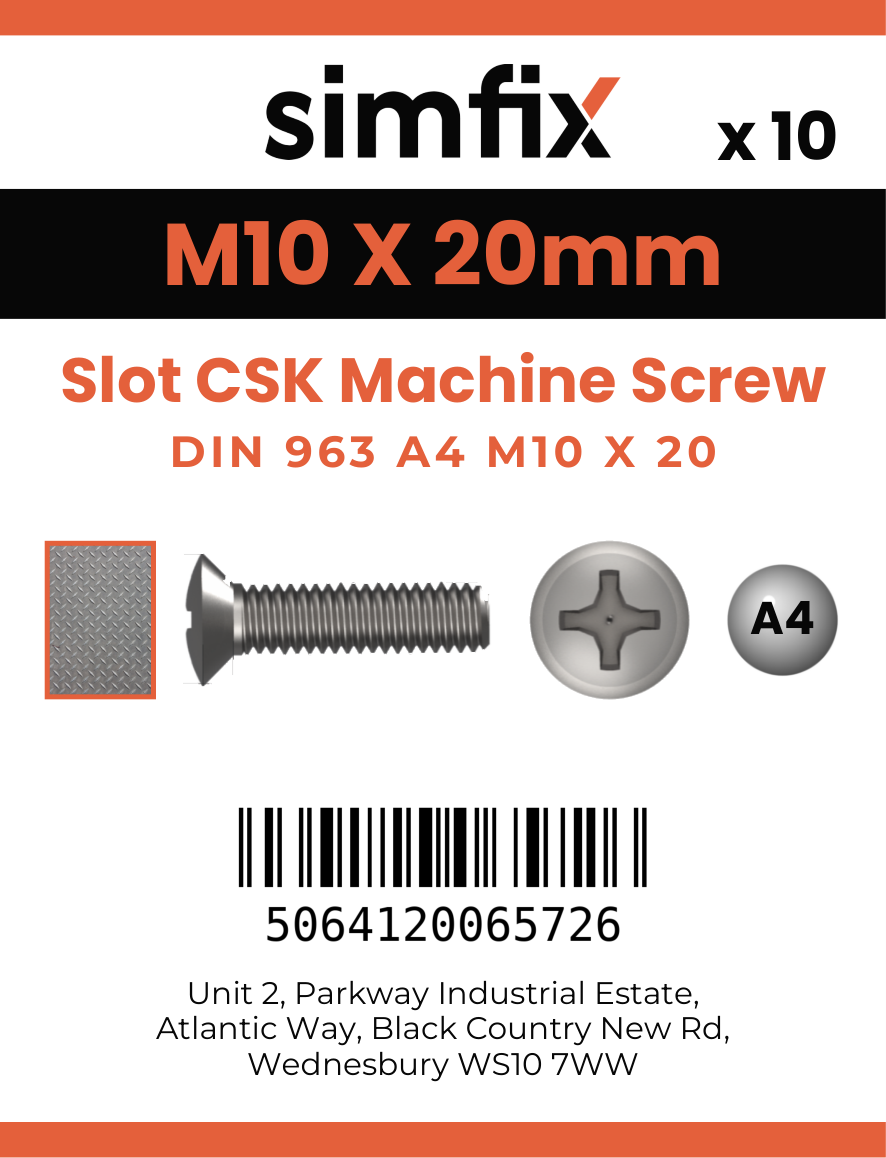Simfix product label - 963A410020-D