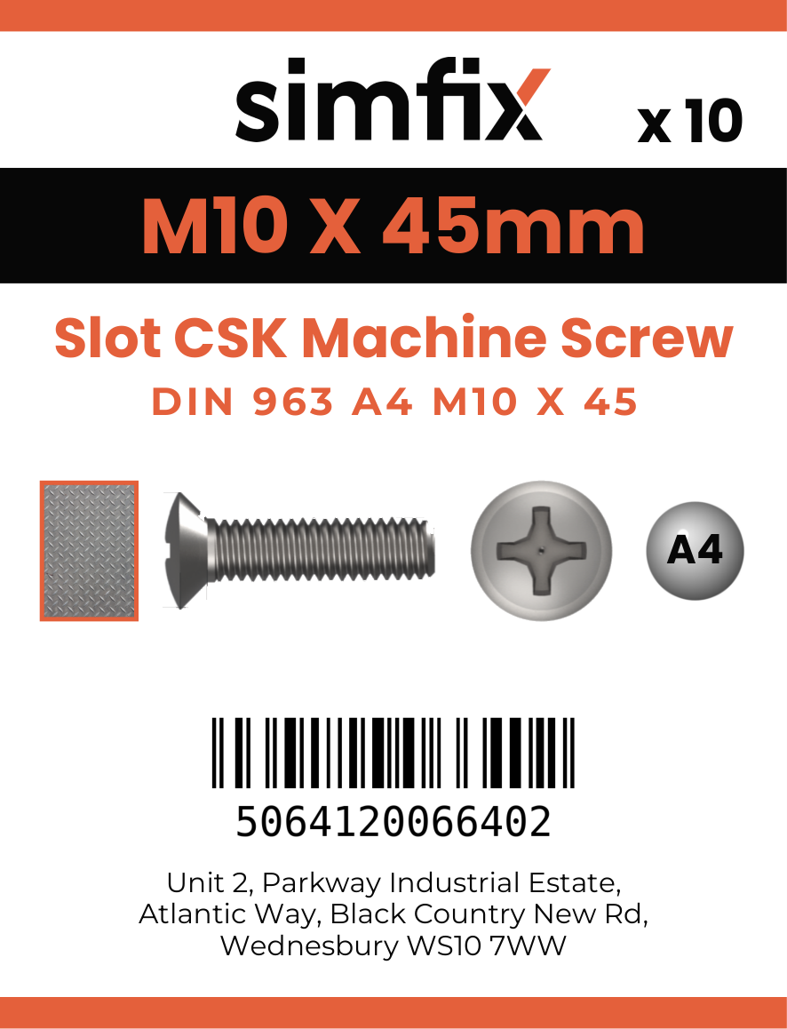 Simfix product label - 963A410045-D