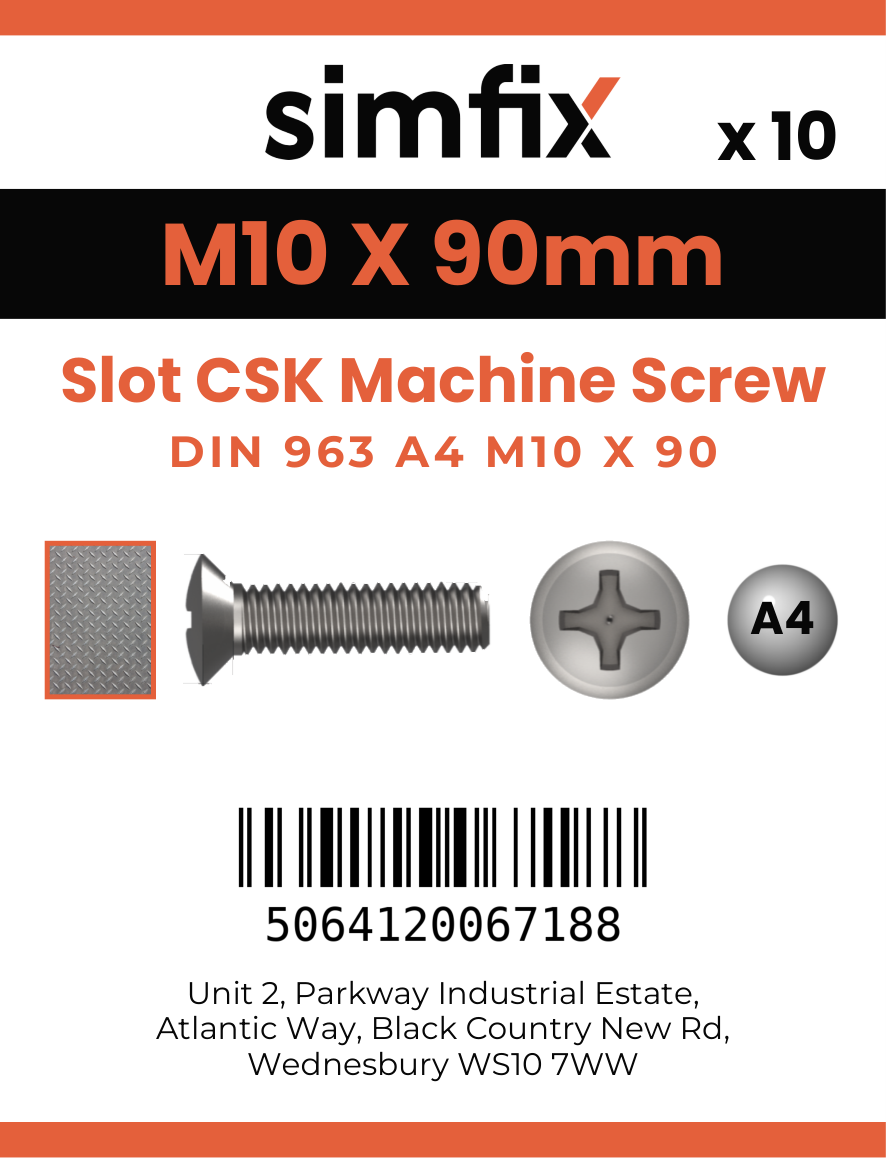 Simfix product label - 963A410090-D