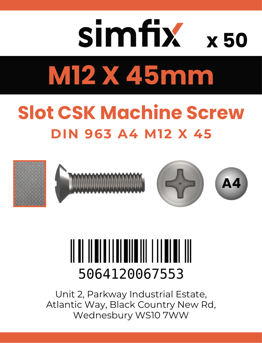 Simfix product label - 963A412045-T