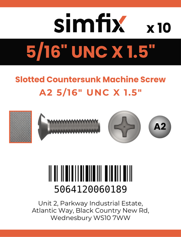 Simfix product label - 963UA2516038-D