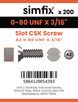 Simfix product label - 963UFA2080005-T