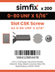 Simfix product label - 963UFA2080008-T
