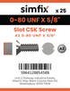 Simfix product label - 963UFA2080016-D