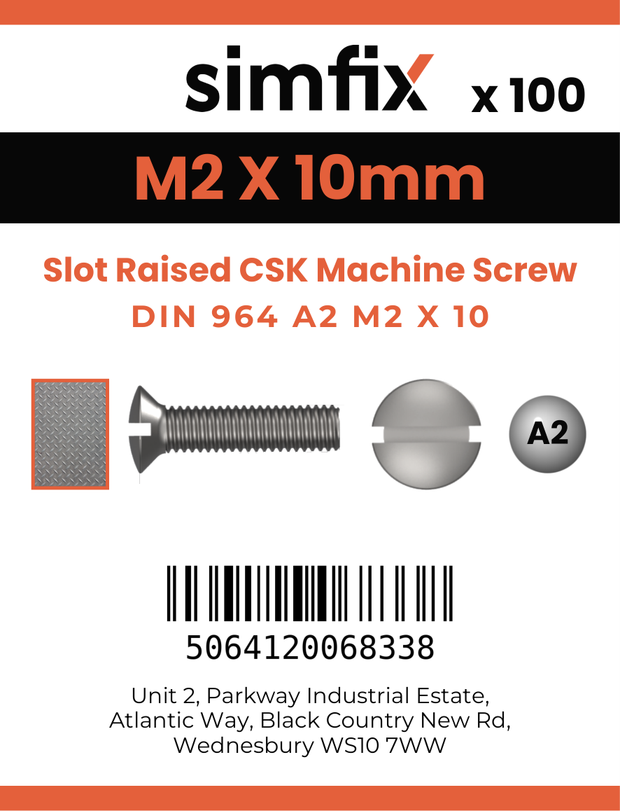 Simfix product label - 964A202010-T