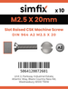 Simfix product label - 964A2025020-D
