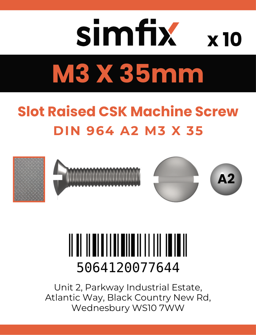 Simfix product label - 964A203035-D