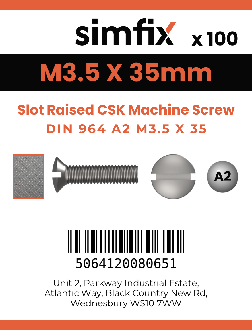 Simfix product label - 964A2035035-T
