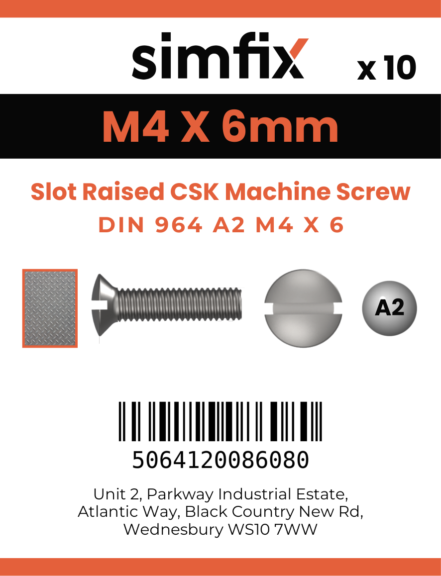 Simfix product label - 964A204006-D