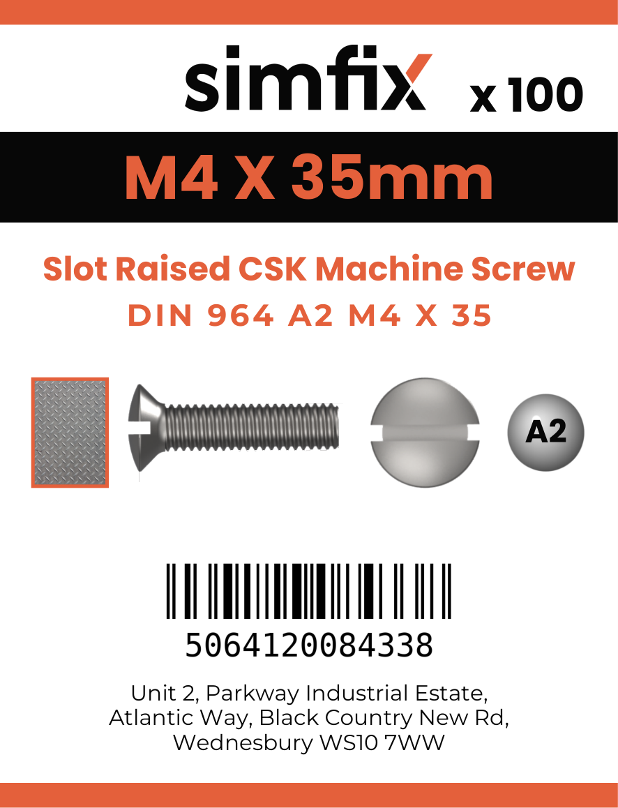 Simfix product label - 964A204035-T