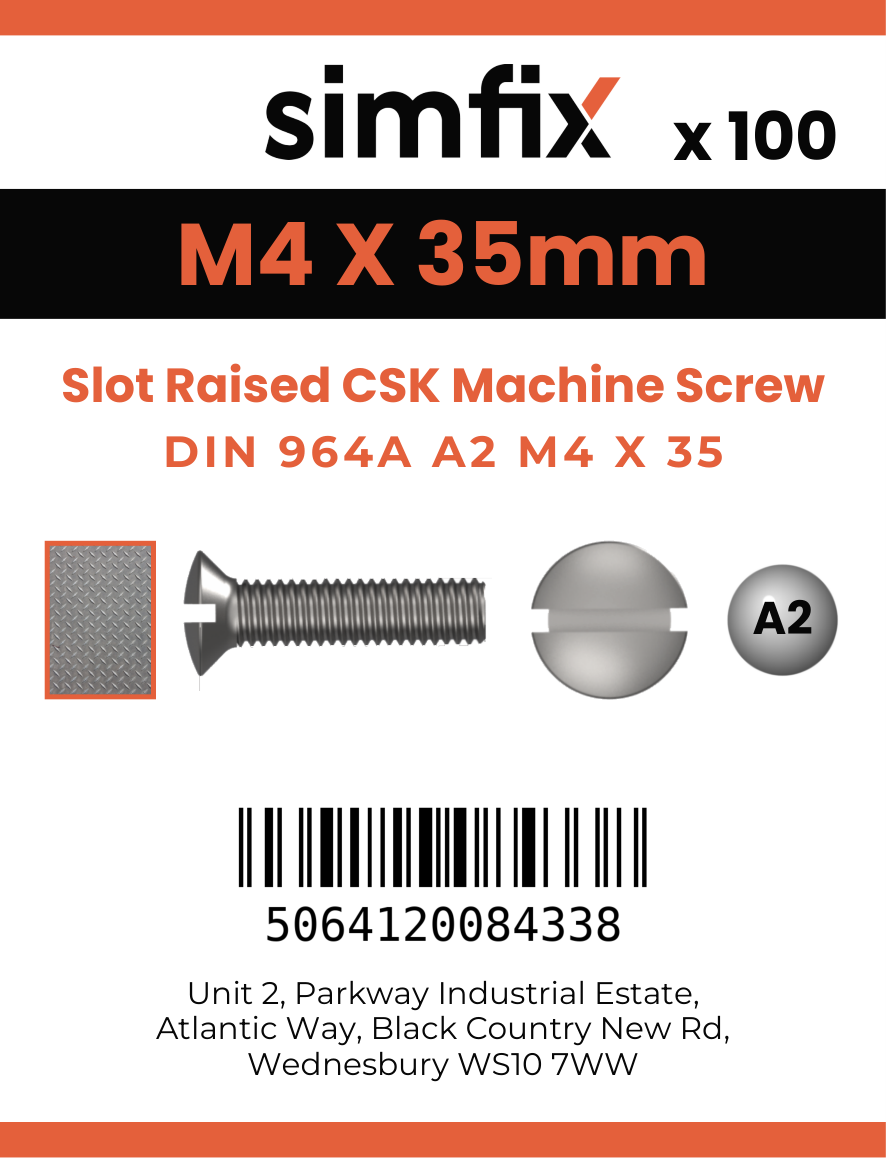 Simfix product label - 964A204035-T