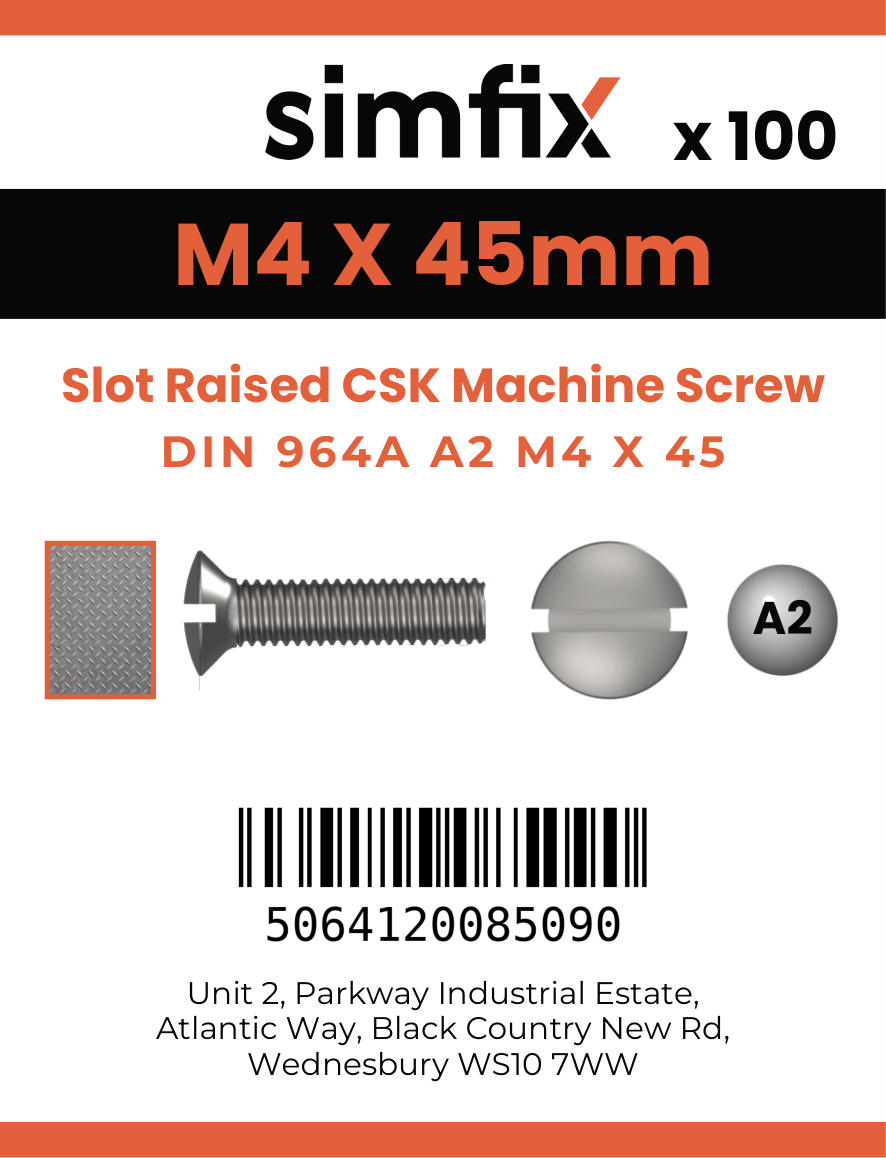 Simfix product label - 964A204045-T