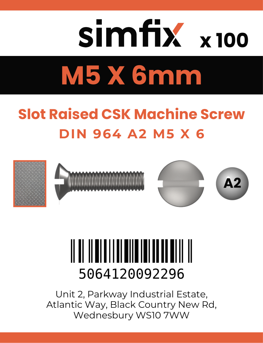 Simfix product label - 964A205006-T