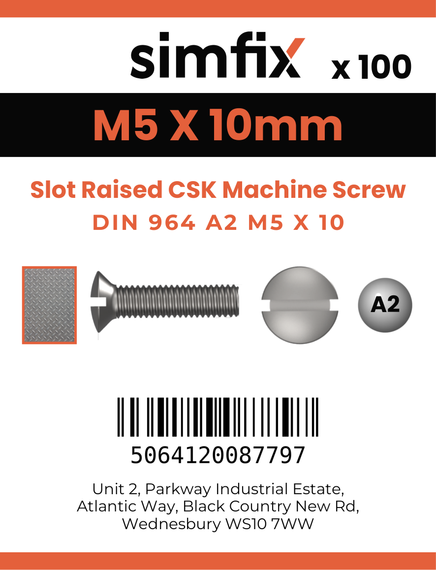 Simfix product label - 964A205010-T