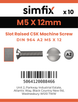 Simfix product label - 964A205012-D