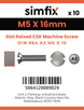 Simfix product label - 964A205016-D