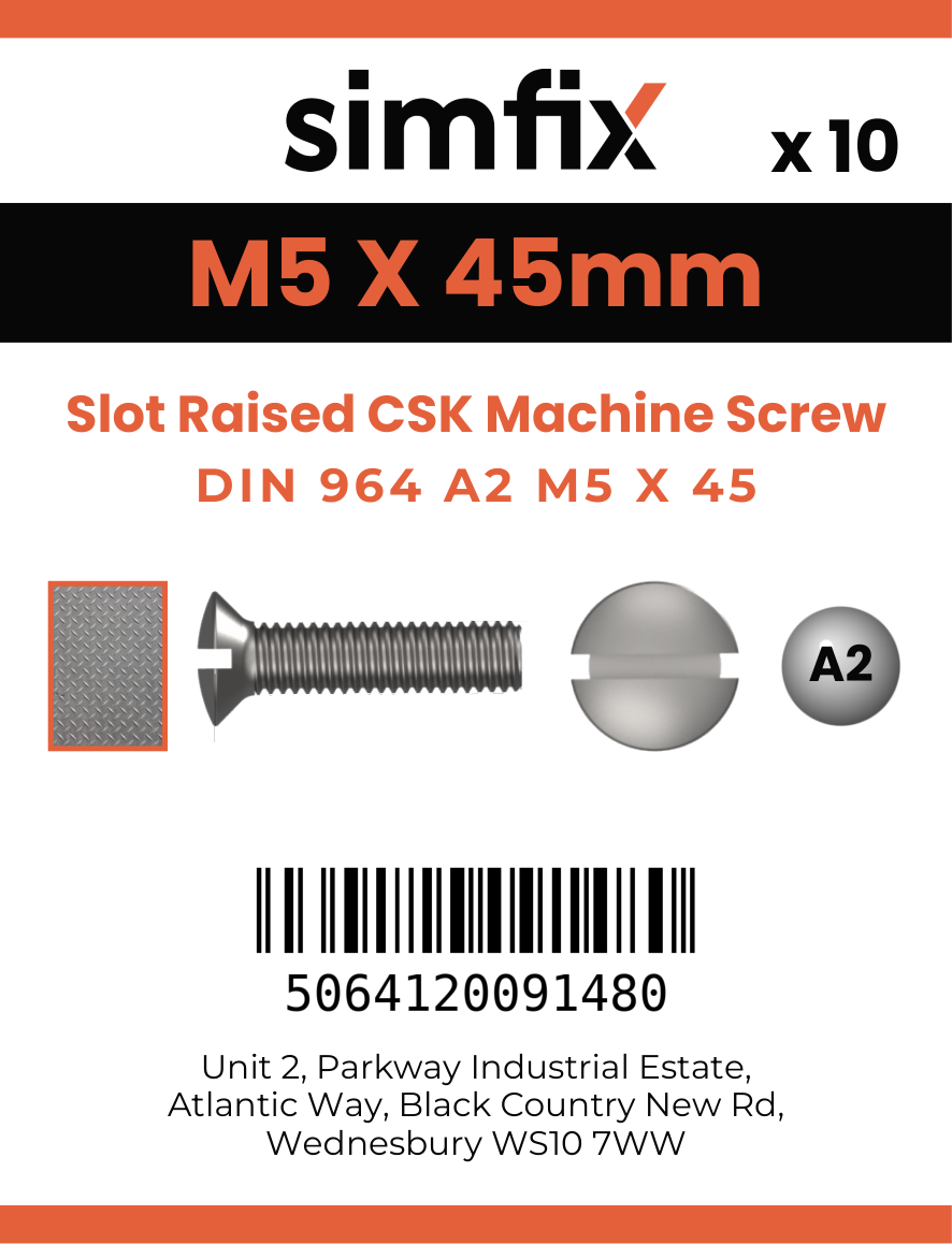 Simfix product label - 964A205045-D