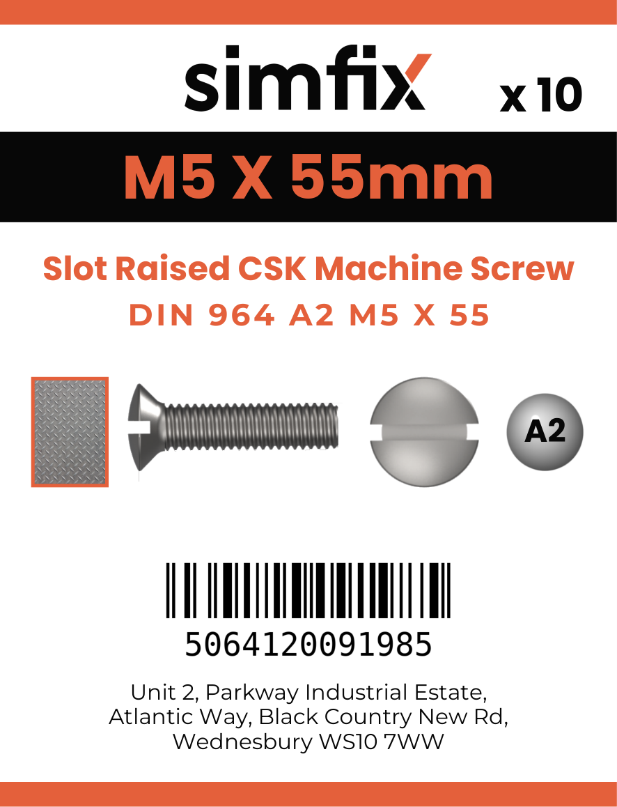 Simfix product label - 964A205055-D