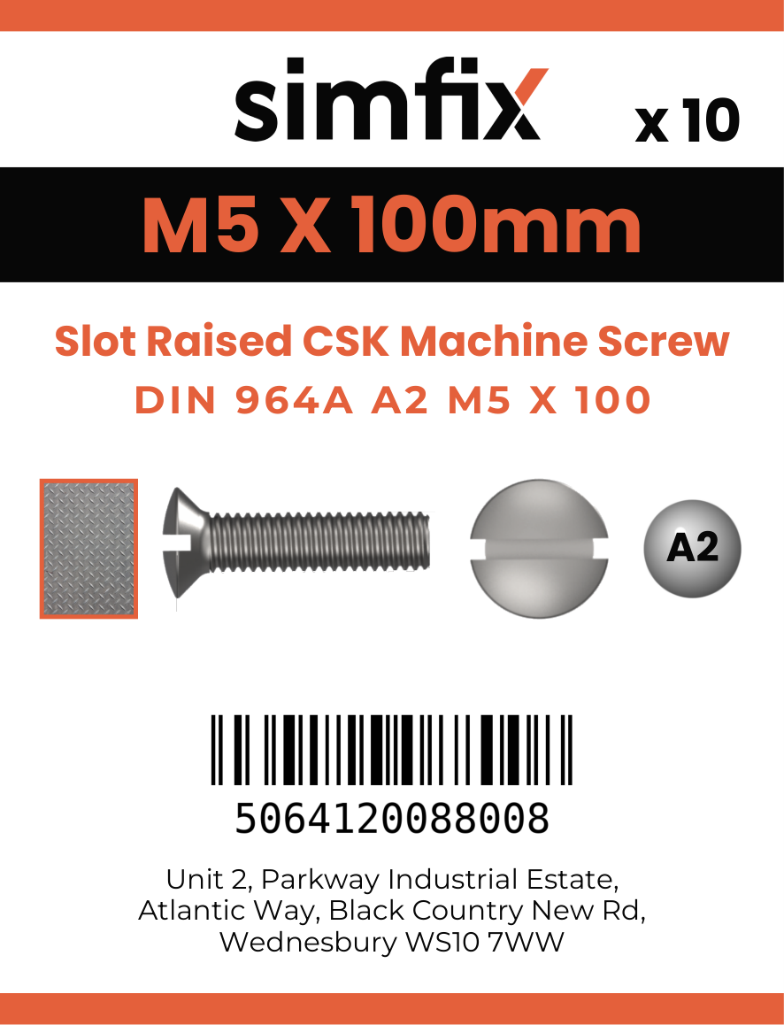 Simfix product label - 964A205100-D