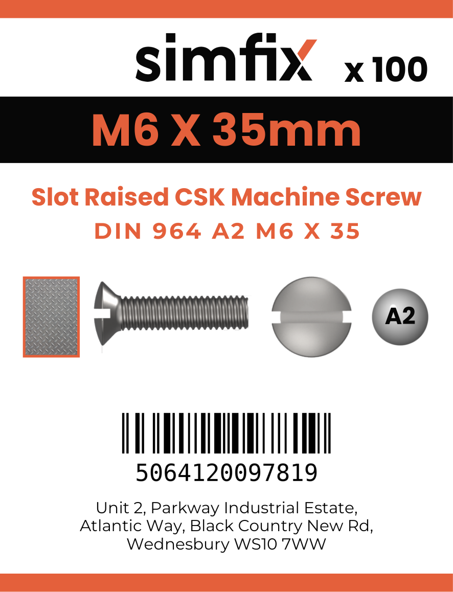 Simfix product label - 964A206035-T