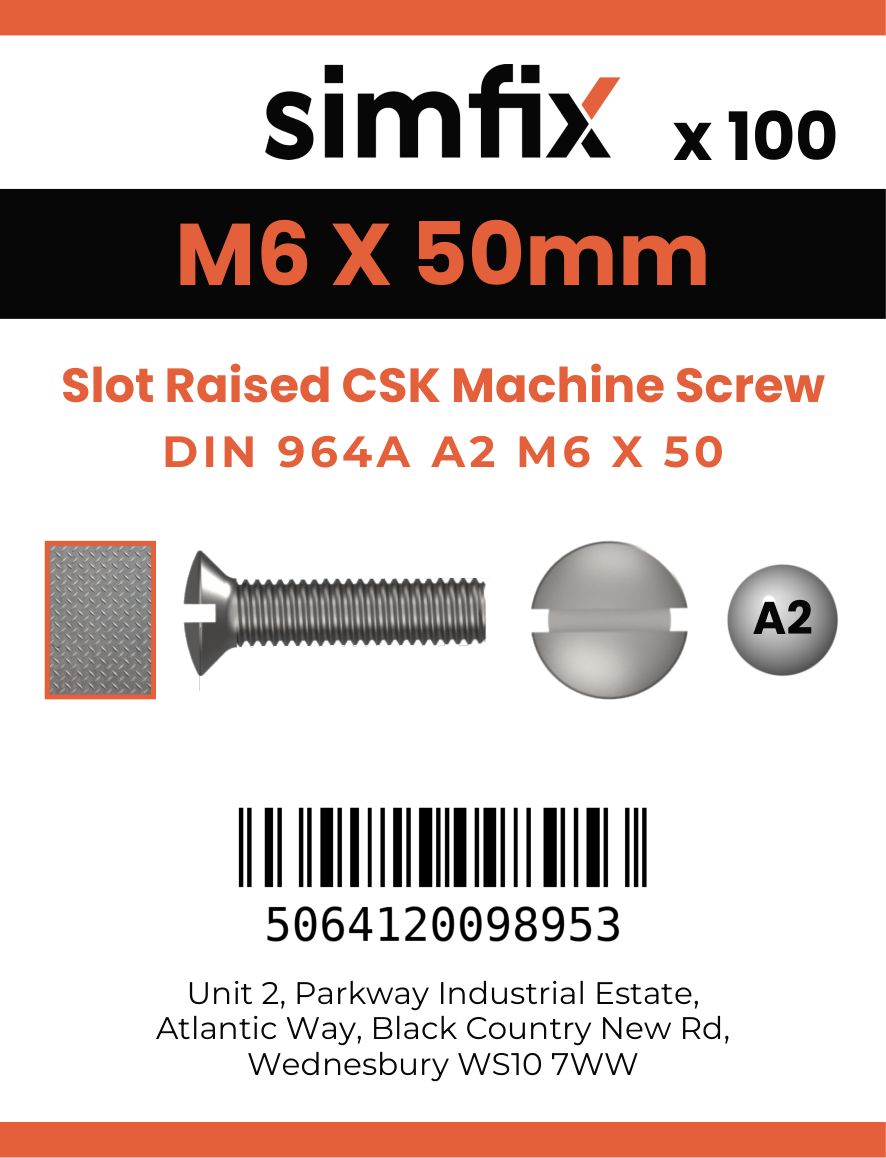 Simfix product label - 964A206050-T