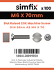 Simfix product label - 964A206070-T