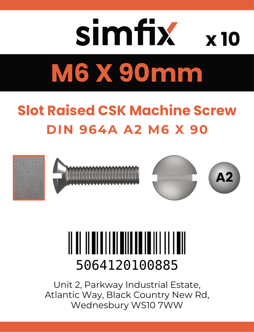 Simfix product label - 964A206090-D