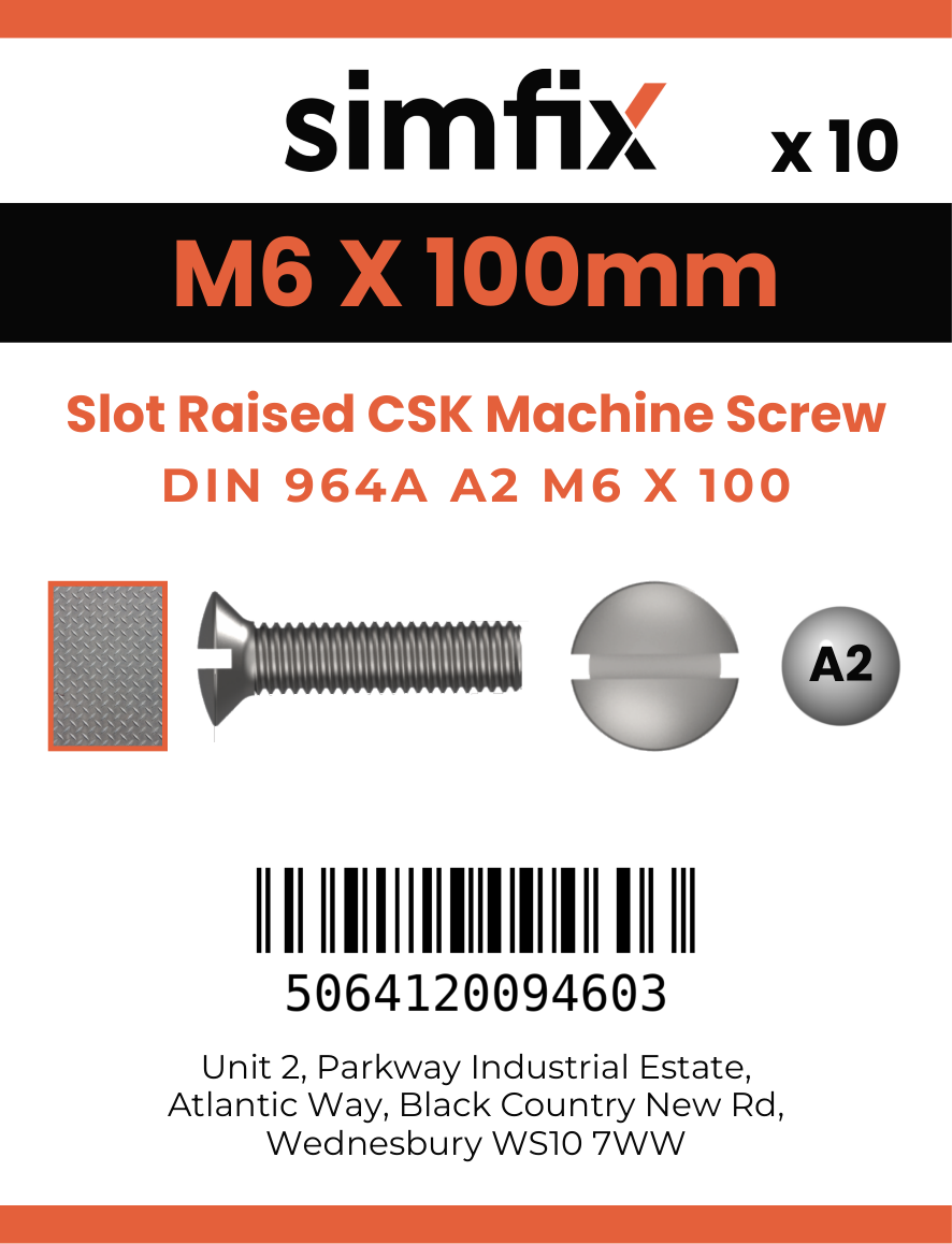 Simfix product label - 964A206100-D