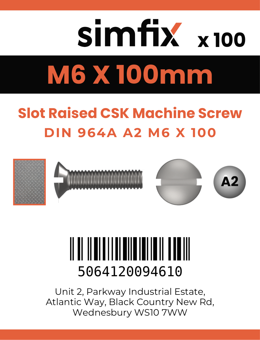 Simfix product label - 964A206100-T