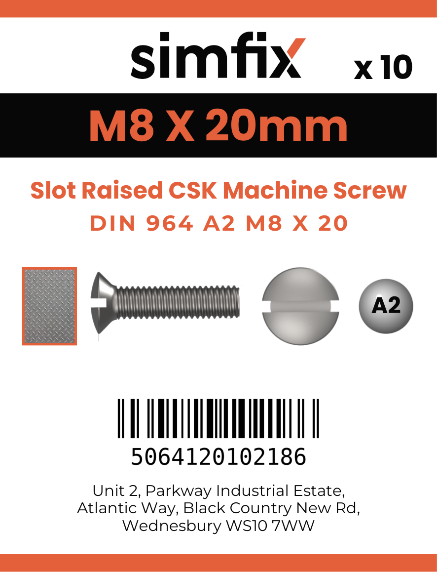 Simfix product label - 964A208020-D