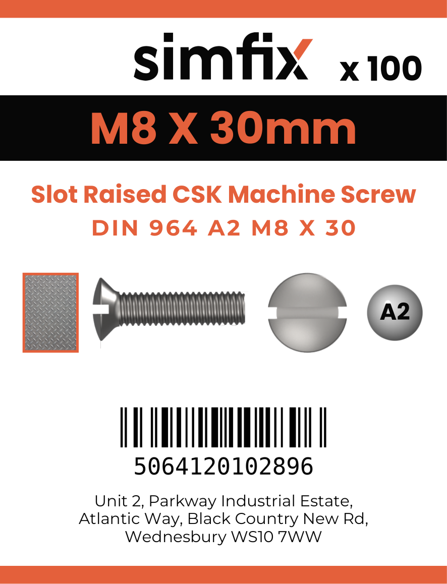 Simfix product label - 964A208030-T