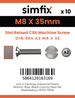 Simfix product label - 964A208035-D