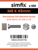 Simfix product label - 964A208045-T