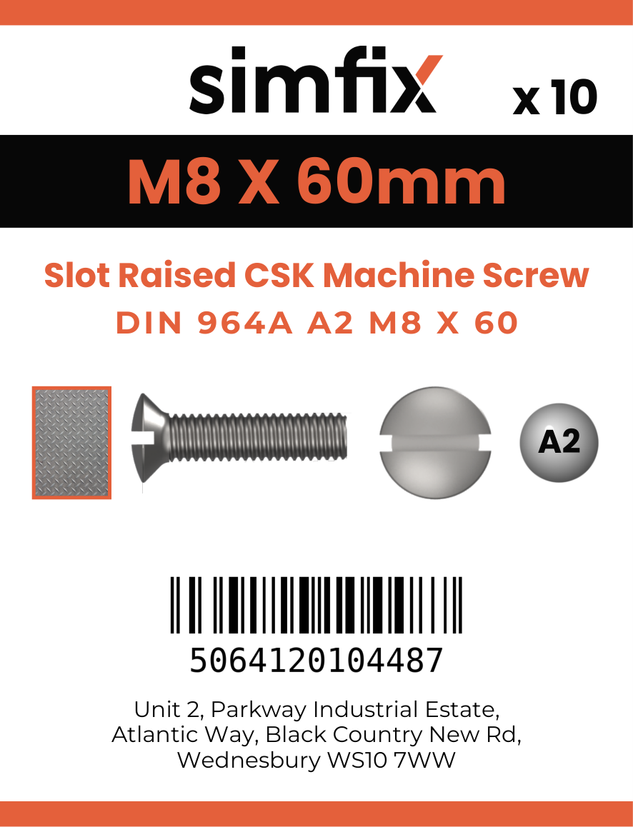 Simfix product label - 964A208060-D