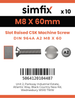 Simfix product label - 964A208060-D