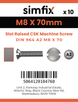 Simfix product label - 964A208070-D