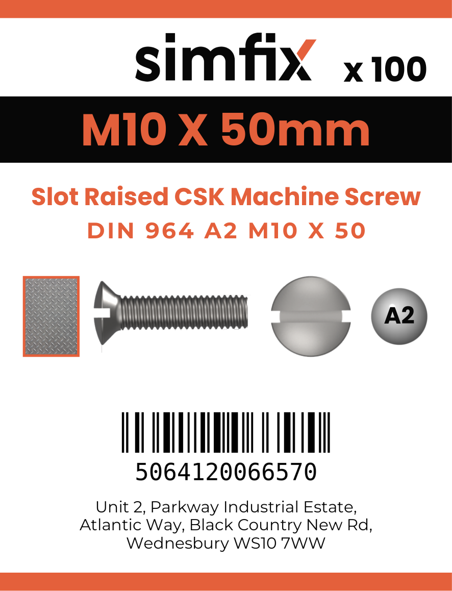 Simfix product label - 964A210050-T