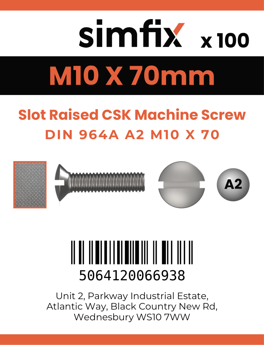 Simfix product label - 964A210070-T