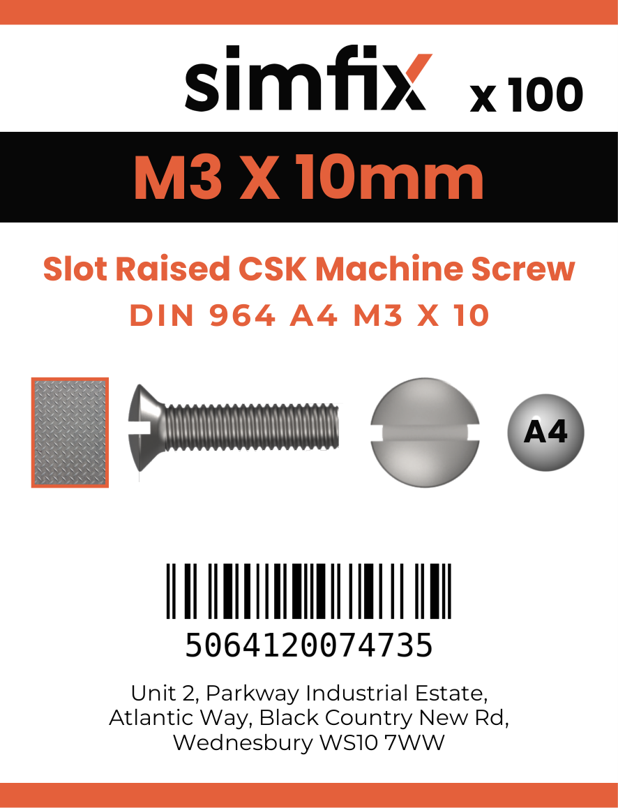 Simfix product label - 964A403010-T
