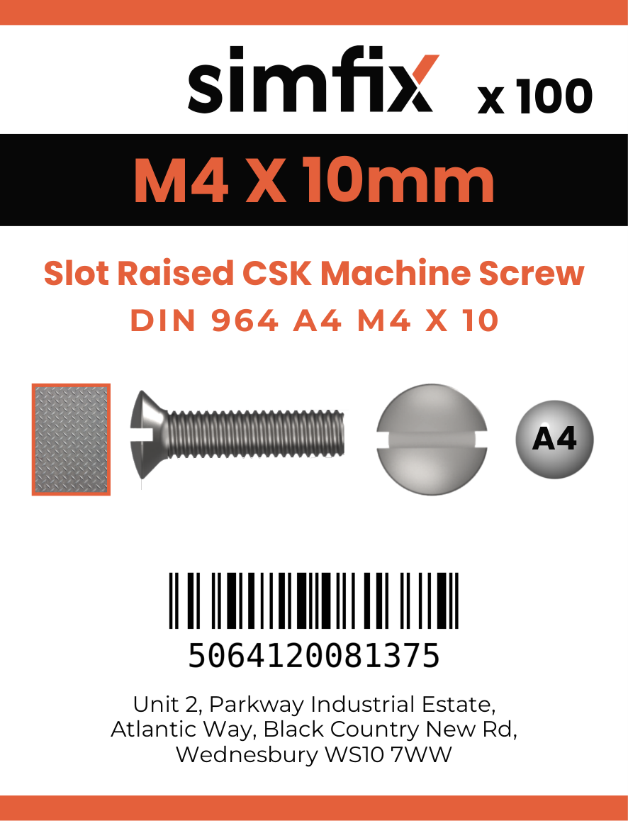 Simfix product label - 964A404010-T