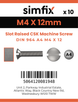 Simfix product label - 964A404012-D
