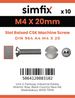 Simfix product label - 964A404020-D