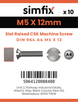 Simfix product label - 964A405012-D