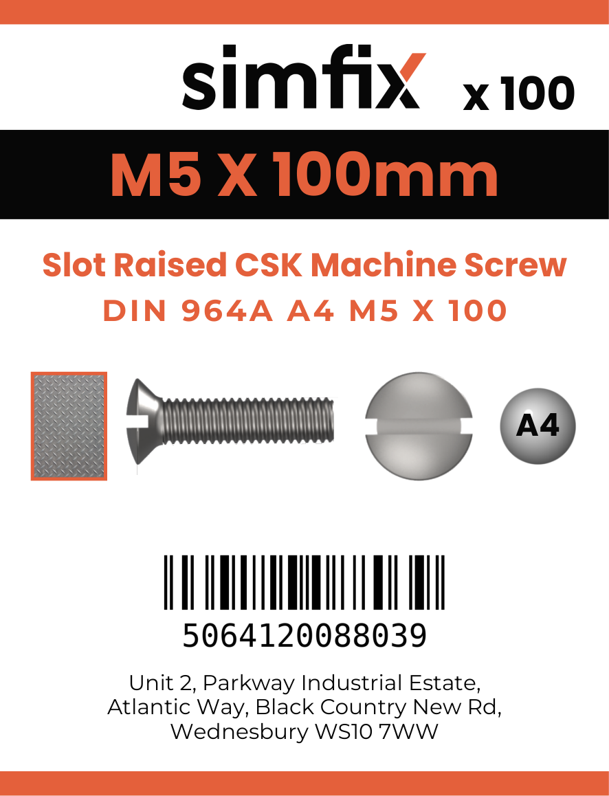 Simfix product label - 964A405100-T