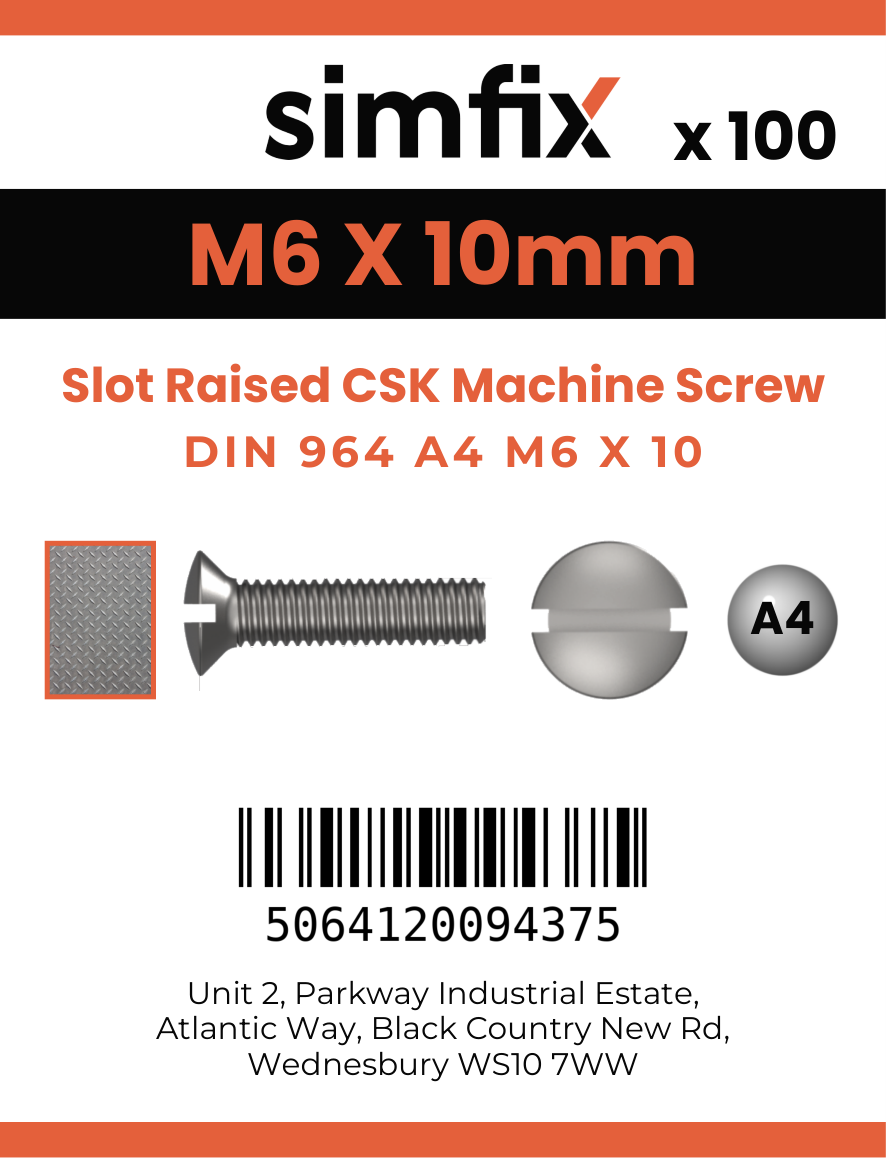 Simfix product label - 964A406010-T