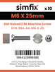 Simfix product label - 964A406025-D