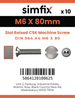 Simfix product label - 964A406080-D