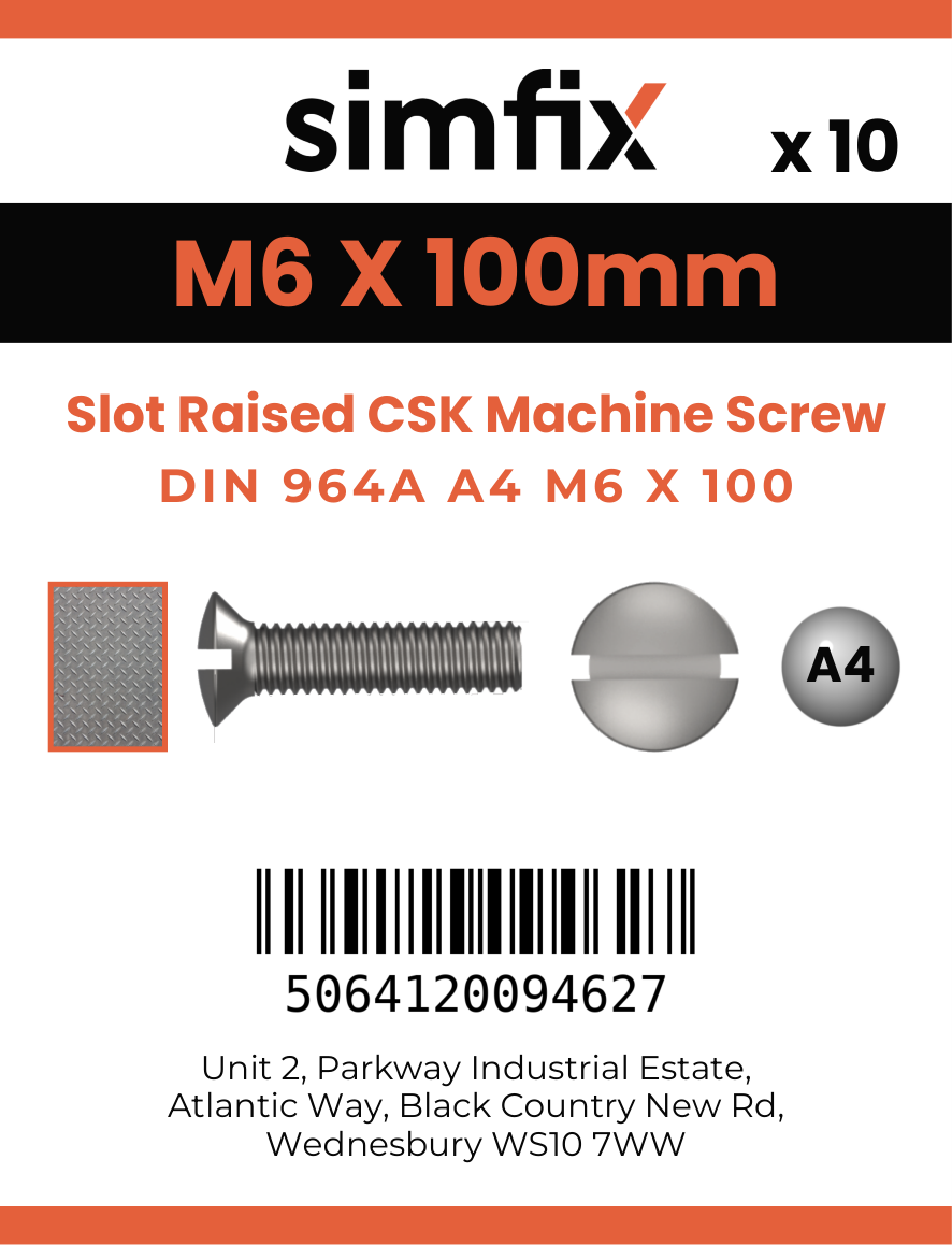 Simfix product label - 964A406100-D
