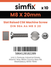 Simfix product label - 964A408020-D