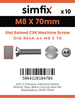 Simfix product label - 964A408070-D